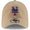 bone-curvo-bege-ajustavel-9twenty-core-classic-da-new-york-mets-mlb-da-new-era