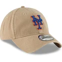 bone-curvo-bege-ajustavel-9twenty-core-classic-da-new-york-mets-mlb-da-new-era