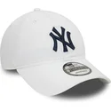 bone-curvo-branco-ajustavel-com-logo-azul-9twenty-core-classic-da-new-york-yankees-mlb-da-new-era
