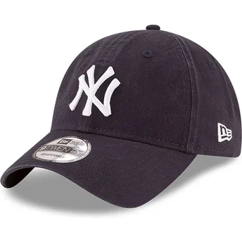 Boné curvo azul marinho ajustável 9TWENTY Core Classic da New York Yankees MLB da New Era