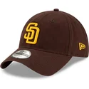 bone-curvo-castanho-ajustavel-9twenty-core-classic-da-san-diego-padres-mlb-da-new-era
