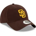 bone-curvo-castanho-ajustavel-9twenty-core-classic-da-san-diego-padres-mlb-da-new-era