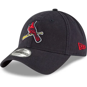 Boné curvo azul marinho ajustável 9TWENTY Core Classic da St. Louis Cardinals MLB da New Era