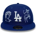bone-plano-azul-justo-59fifty-mythical-da-los-angeles-dodgers-mlb-da-new-era