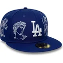 bone-plano-azul-justo-59fifty-mythical-da-los-angeles-dodgers-mlb-da-new-era