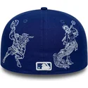 bone-plano-azul-justo-59fifty-mythical-da-los-angeles-dodgers-mlb-da-new-era