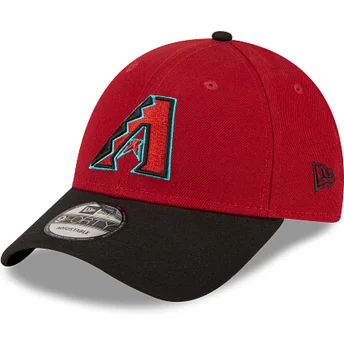 Boné curvo azul marinho e vermelho ajustável 9FORTY The League da Arizona Diamondbacks MLB da New Era