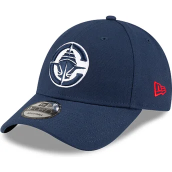 Boné curvo azul marinho ajustável 9FORTY The League da Los Angeles Clipe para bonépers NBA da New Era