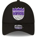 bone-curvo-preto-ajustavel-9forty-the-league-da-sacramento-kings-nba-da-new-era