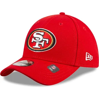 Boné curvo vermelho ajustável para criança 9FORTY The League da San Francisco 49ers NFL da New Era
