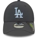 bone-curvo-cinza-ajustavel-com-logo-azul-9forty-recycled-da-los-angeles-dodgers-mlb-da-new-era