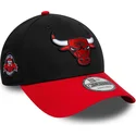 bone-curvo-preto-e-vermelho-ajustavel-9forty-side-patch-da-chicago-bulls-nba-da-new-era