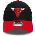 bone-curvo-preto-e-vermelho-ajustavel-9forty-side-patch-da-chicago-bulls-nba-da-new-era