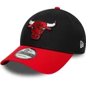 bone-curvo-preto-e-vermelho-ajustavel-9forty-side-patch-da-chicago-bulls-nba-da-new-era