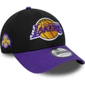 bone-curvo-preto-e-violeta-ajustavel-9forty-side-patch-da-los-angeles-lakers-nba-da-new-era