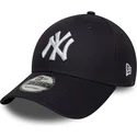 bone-curvo-azul-marinho-ajustavel-9forty-side-patch-da-new-york-yankees-mlb-da-new-era
