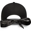 bone-curvo-preto-ajustavel-para-mulheres-com-logo-preto-9twenty-bow-back-da-new-york-yankees-mlb-da-new-era