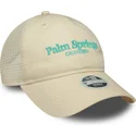 bone-trucker-bege-ajustavel-para-mulheres-9twenty-city-da-palm-springs-cidades-e-praias-da-new-era