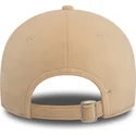 bone-curvo-bege-ajustavel-para-mulheres-9forty-velour-diamante-da-los-angeles-dodgers-mlb-da-new-era