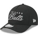 bone-curvo-preto-snapback-9forty-m-crown-draft-2025-da-chicago-bulls-nba-da-new-era