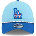 bone-curvo-azul-ajustavel-9twenty-4th-july-da-los-angeles-dodgers-mlb-da-new-era