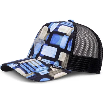 Boné trucker azul e preto ShirtFab 1 HFT da Djinns