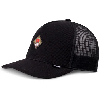 Boné trucker preto Mountain HFT Waffle da Djinns