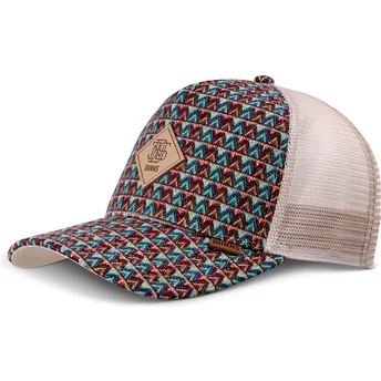 Boné trucker bege HFT Colour Triangle da Djinns