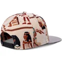 bone-plano-bege-e-cinza-snapback-tutanch-linen-da-djinns