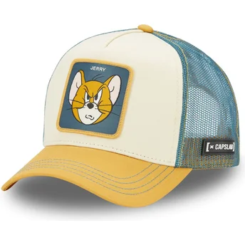 Boné trucker bege e azul Jerry TAJ6 JER Looney Tunes da Capslab