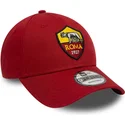 bone-curvo-vermelho-ajustavel-9forty-core-da-associazione-sportiva-roma-serie-a-da-new-era