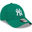 bone-curvo-verde-ajustavel-para-mulheres-9forty-league-essential-da-new-york-yankees-mlb-da-new-era