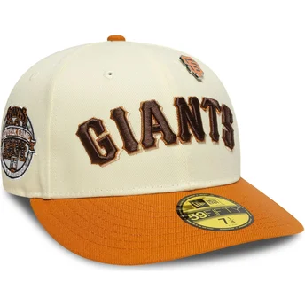 Boné curvo bege e laranja justo 59FIFTY All Star Game Pin da San Francisco Giants MLB da New Era