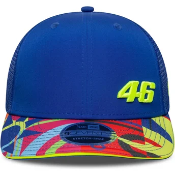 Boné curvo azul snapback 9SEVENTY Stretch Snap Lifestyle da Valentino Rossi VR46 MotoGP da New Era
