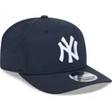 bone-curvo-azul-marinho-snapback-9seventy-stretch-snap-perf-da-new-york-yankees-mlb-da-new-era