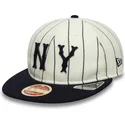 bone-plano-bege-e-azul-marinho-ajustavel-9fifty-retro-crown-heritage-da-new-york-yankees-mlb-da-new-era