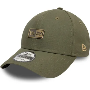 Boné curvo verde ajustável 9FORTY Badge da New Era