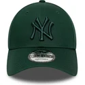 bone-curvo-verde-ajustavel-com-logo-verde-9forty-league-essential-da-new-york-yankees-mlb-da-new-era