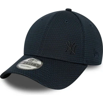 Boné curvo azul marinho snapback com logo azul 9FORTY Flawless Mesh da New York Yankees MLB da New Era
