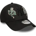 bone-curvo-preto-ajustavel-com-logo-preto-9forty-icon-dragon-da-new-york-yankees-mlb-da-new-era