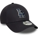 bone-curvo-azul-marinho-ajustavel-com-logo-azul-9forty-team-outline-da-los-angeles-dodgers-mlb-da-new-era