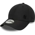 bone-curvo-preto-ajustavel-com-logo-preto-9forty-tonal-flawless-da-new-york-yankees-mlb-da-new-era