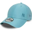bone-curvo-azul-claro-ajustavel-com-logo-azul-9forty-tonal-flawless-da-new-york-yankees-mlb-da-new-era