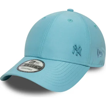 Boné curvo azul claro ajustável com logo azul 9FORTY Tonal Flawless da New York Yankees MLB da New Era