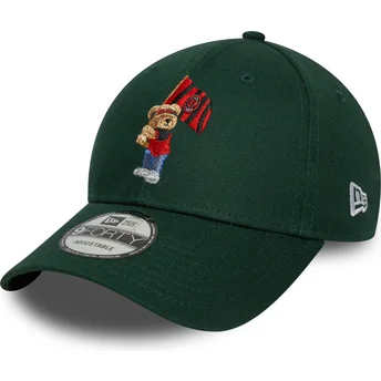 Boné curvo verde ajustável 9FORTY Seasonal da AC Milan Serie A da New Era