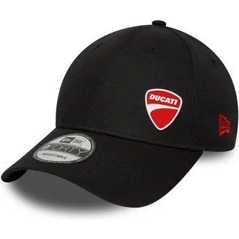 Boné curvo preto ajustável 9FORTY Flawless da Ducati Motor MotoGP da New Era
