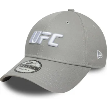 Boné curvo cinza snapback 9FORTY Core da UFC Ultimate Fighting Championship da New Era