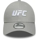 bone-curvo-cinza-snapback-9forty-core-da-ufc-ultimate-fighting-championship-da-new-era