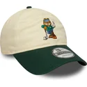 bone-curvo-bege-e-verde-ajustavel-9twenty-da-garfield-da-new-era