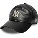 bone-curvo-preto-ajustavel-9twenty-leather-da-new-york-yankees-mlb-da-new-era